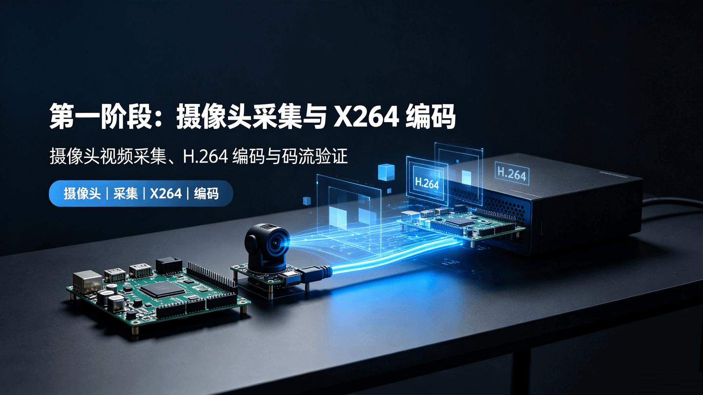 第一阶段：摄像头采集与X264编码